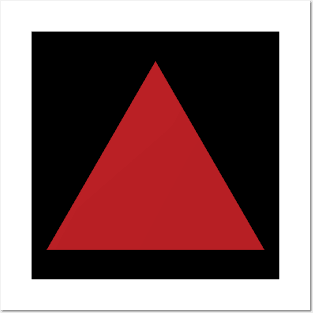 Red triangle Posters and Art